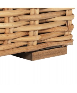ΠΟΛΥΘΡΟΝΑ TROPEL HM9810 ΞΥΛΟ MANGO-RATTAN ΦΥΣΙΚΟ-ΛΕΥΚΑ ΜΑΞΙΛΑΡΙΑ 110x88x70-85Υεκ.