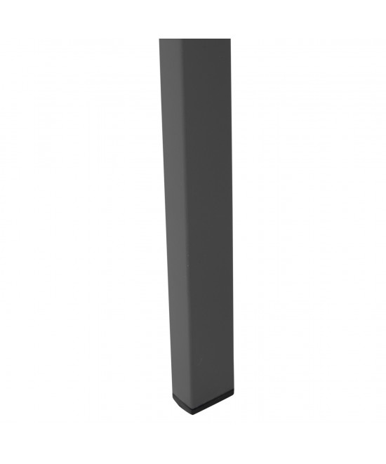 ΚΑΡΕΚΛΑ ΑΛΟΥΜΙΝΙΟΥ SAGA HM6063.02 ΣΚΟΥΡΟ ΓΚΡΙ ΜΕ POLYWOOD 46x52x86Υεκ.