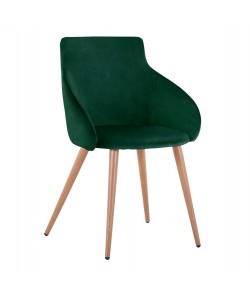 ΠΟΛΥΘΡΟΝΑΚΙ IVY ΒΕΛΟΥΔΟ ΚΥΠΑΡΙΣΣΙ ΚΑΙ ΜΕΤΑΛΛΙΚΑ ΠΟΔΙΑ HM8546.03 55x55x80Υ εκ.