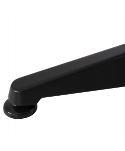 ΤΡΑΠΕΖΙ ΣΤΡΟΓΓΥΛΟ GOSS HM5974.01 ΑΛΟΥΜΙΝΙΟ ΜΑΥΡΟ Φ60x70Υεκ.