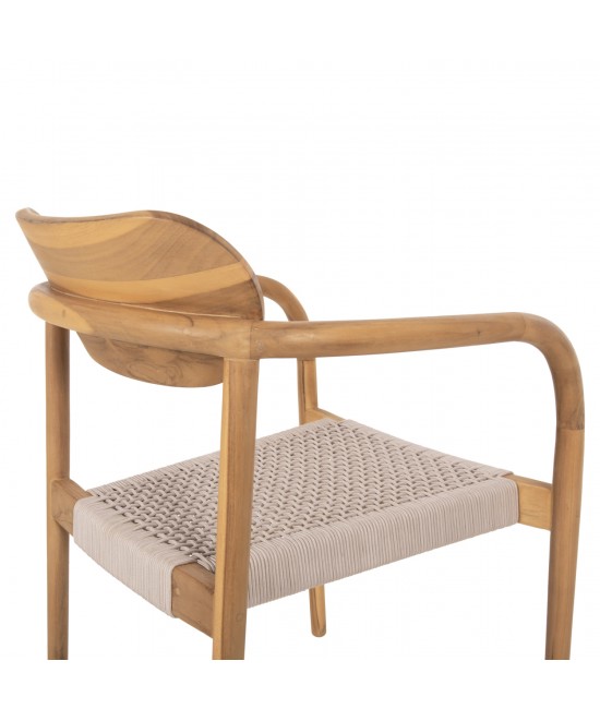 ΠΟΛΥΘΡΟΝΑ OSLO HM9636.07 ΞΥΛΟ TEAK ΦΥΣΙΚΟ & ΜΠΕΖ ΣΧΟΙΝΙ 55x54x80Yεκ. ΠΟΛΥΘΡΟΝΑ OSLO HM9636.07 ΞΥΛΟ TEAK ΦΥΣΙΚΟ & ΜΠΕΖ ΣΧΟΙΝΙ 55x54x80Yεκ.