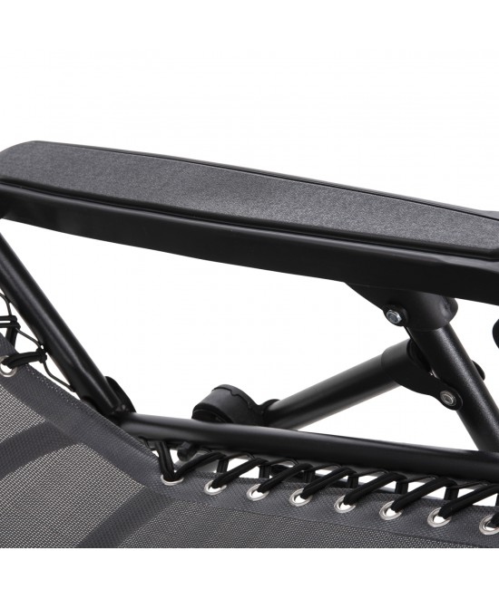 ΠΟΛΥΘΡΟΝΑ RELAX COMPANION HM5095.11 ΓΚΡΙ TEXTILENE-ΜΑΥΡΟ ΜΕΤΑΛΛΟ 67x145x110Υεκ.
