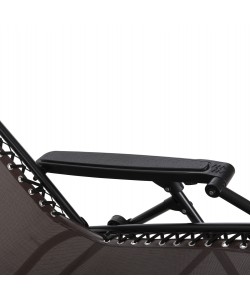 ΠΟΛΥΘΡΟΝΑ RELAX COMPANION HM5095.13 ΚΑΦΕ TEXTILENE-ΜΑΥΡΟ ΜΕΤΑΛΛΟ 67x145x110Υεκ.