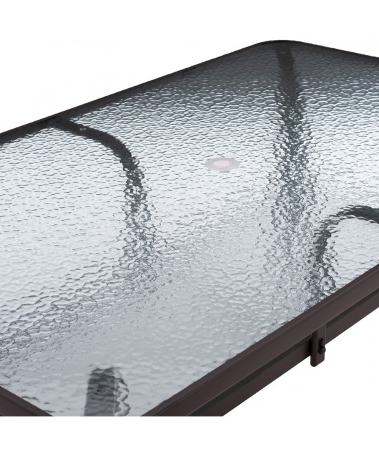 ΣΕΤ ΤΡΑΠΕΖΑΡΙΑ 7ΤΜΧ 1 ΤΡΑΠΕΖΙ 150Χ90+6ΚΑΡΕΚΛΕΣ ΚΑΦΕ HM5119.02