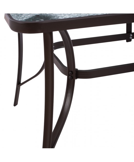 ΣΕΤ ΤΡΑΠΕΖΑΡΙΑ 7ΤΜΧ 1 ΤΡΑΠΕΖΙ 150Χ90+6ΚΑΡΕΚΛΕΣ ΚΑΦΕ HM5119.02