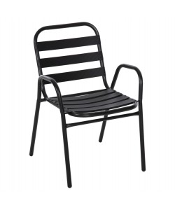 ΚΑΡΕΚΛΑ PRELUDE HM5970.03 ΜΕΤΑΛ.ΣΚΕΛΕΤΟΣ-ΠΛΑΤΗ & ΚΑΘΙΣΜΑ ΑΛΟΥΜΙΝΙΟ-ΜΑΥΡΗ 54x56x79Υεκ