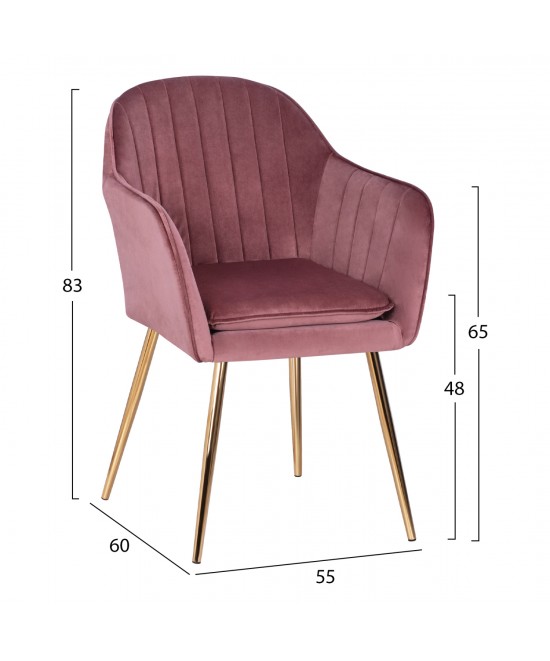 ΠΟΛΥΘΡΟΝΑΚΙ SAWYER ΒΕΛΟΥΔΟ ΣΑΠΙΟ ΜΗΛΟ ΜΕ ΧΡΥΣΑ ΠΟΔΙΑ HM8523.02 55Χ60Χ83Υ εκ.