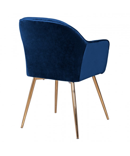 ΠΟΛΥΘΡΟΝΑΚΙ SAWYER ΒΕΛΟΥΔΟ ΜΠΛΕ ΜΕ ΧΡΥΣΑ ΠΟΔΙΑ HM8523.08 55Χ60Χ83Υ εκ.