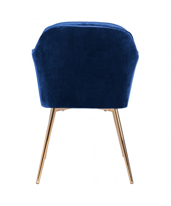 ΠΟΛΥΘΡΟΝΑΚΙ SAWYER ΒΕΛΟΥΔΟ ΜΠΛΕ ΜΕ ΧΡΥΣΑ ΠΟΔΙΑ HM8523.08 55Χ60Χ83Υ εκ.