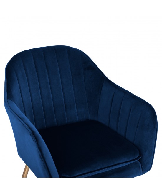 ΠΟΛΥΘΡΟΝΑΚΙ SAWYER ΒΕΛΟΥΔΟ ΜΠΛΕ ΜΕ ΧΡΥΣΑ ΠΟΔΙΑ HM8523.08 55Χ60Χ83Υ εκ.