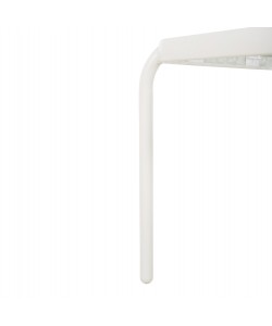 ΤΡΑΠΕΖΑΚΙ ΕΞ.ΧΩΡΟΥ ΤΕΤΡΑΓΩΝΟ DIDO HM5975.02 ΛΕΥΚΟ ΜΕΤΑΛΛΟ-ΓΥΑΛΙ 40x40x40Υεκ