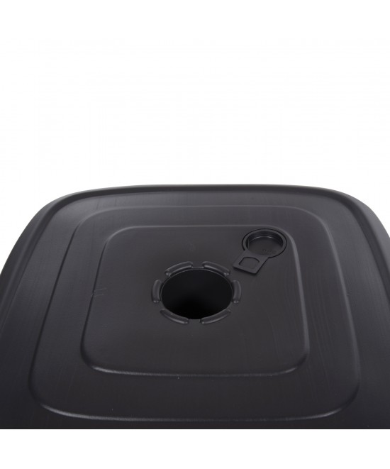 ΠΛΑΣΤΙΚΗ ΒΑΣΗ ΟΜΠΡΕΛΑΣ ΜΕ ΡΟΔΑ SOLBAS HM6113.02 ΑΝΘΡΑΚΙ- ΚΟΝΤΑΡΙ 33/50mm 46,5x23,5Υ