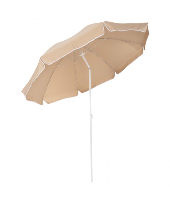 ΟΜΠΡΕΛΑ ΘΑΛΑΣΣΗΣ RANDALL 8 FIBERGLASS ΑΚΤΙΝΕΣ 2.20μ HM6015.04 MOKA