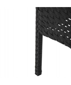 ΣΕΤ ΣΑΛΟΝΙ 4ΤΜΧ STASIA HM6089.04 ΣΥΝΘ.RATTAN ΜΑΥΡΟ-ΜΠΕΖ ΜΑΞΙΛΑΡΙΑ