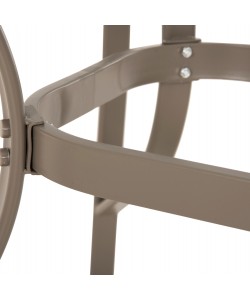 ΤΡΑΠΕΖΙ BRUNO 150X90Χ72Υεκ. ΜΕΤΑΛΛΙΚΟ ΣΑΜΠΑΝΙ ΜΕ ΤΡΥΠΑ ΟΜΠΡΕΛΑΣ Φ38mm HM5145.14