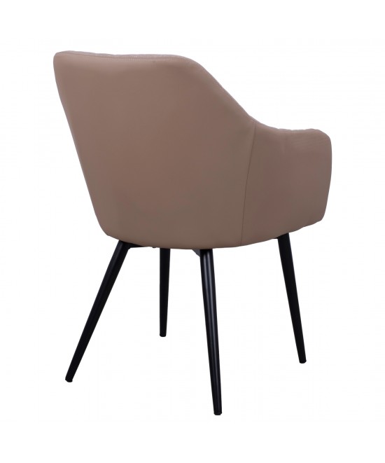 ΠΟΛΥΘΡΟΝΑΚΙ CHARLES HM8522.07 ΜΕ ΥΦΑΣΜΑ ΜΠΕΖ & PU ΜΠΕΖ 57x63x83Υ εκ.