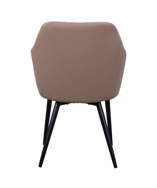 ΠΟΛΥΘΡΟΝΑΚΙ CHARLES HM8522.07 ΜΕ ΥΦΑΣΜΑ ΜΠΕΖ & PU ΜΠΕΖ 57x63x83Υ εκ.