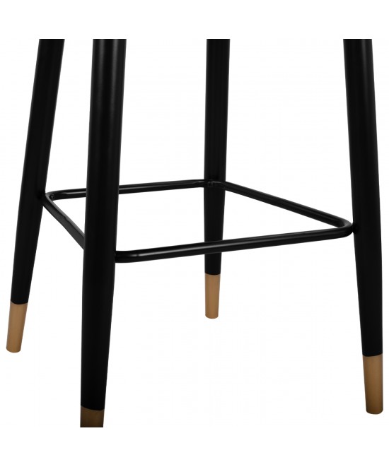 ΣΚΑΜΠΟ ΜΠΑΡ SERENITY HM8519.01 ΑΠΟ ΒΕΛΟΥΔΟ ΓΚΡΙ ΜΕ ΜΕΤΑΛΛΙΚΟ ΣΚΕΛΕΤΟ 51Χ57Χ110Υ εκ.