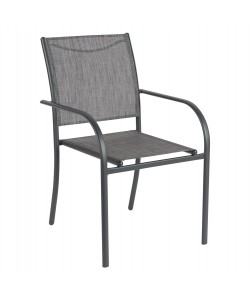 ΠΟΛΥΘΡΟΝΑ ΕΞ.ΧΩΡΟΥ REDAN HM5976.01 ΜΕΤΑΛΛΟ ΓΚΡΙ-TEXTILENE ΓΚΡΙ 56x60x88Υεκ