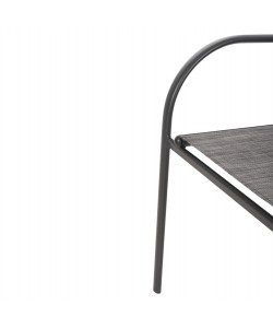 ΠΟΛΥΘΡΟΝΑ ΕΞ.ΧΩΡΟΥ REDAN HM5976.01 ΜΕΤΑΛΛΟ ΓΚΡΙ-TEXTILENE ΓΚΡΙ 56x60x88Υεκ