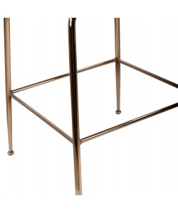 ΣΚΑΜΠΟ ΜΕΣΑΙΟΥ ΥΨΟΥΣ NORA HM8524.02 ΒΕΛΟΥΔΟ ΣΑΠΙΟ ΜΗΛΟ & ΧΡΥΣΟ ΜΕΤΑΛΛΙΚΟ ΣΚΕΛΕΤΟ 48x61x103 εκ.