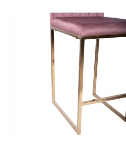 ΣΚΑΜΠΟ ΜΕΣΑΙΟΥ ΥΨΟΥΣ PIPER ΒΕΛΟΥΔΟ ΣΑΠΙΟ ΜΗΛΟ & ΧΡΥΣΟ ΜΕΤΑΛΛΙΚΟ ΣΚΕΛΕΤΟ HM8525.02 40x49x96 εκ.