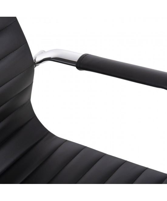 ΚΑΡΕΚΛΑ ΓΡΑΦΕΙΟΥ HM1059.31 ΜΑΥΡΟ PU BOSS ΔΙΕΥΘΥΝΤΟΥ ΠΟΔΙ ΧΡΩΜΙΟΥ 53x57x109Υεκ.