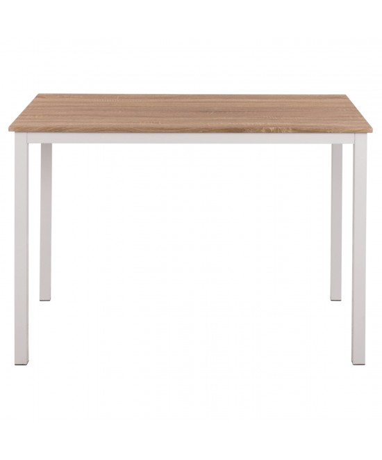 ΤΡΑΠΕΖΙ ΤΡΑΠΕΖΑΡΙΑΣ GOOSE HM9532.02 MDF SONAMA-ΛΕΥΚΟ ΜΕΤΑΛΛΟ 120X80Χ75Yεκ. ΤΡΑΠΕΖΙ ΤΡΑΠΕΖΑΡΙΑΣ GOOSE HM9532.02 MDF SONAMA-ΛΕΥΚΟ ΜΕΤΑΛΛΟ 120X80Χ75Yεκ.