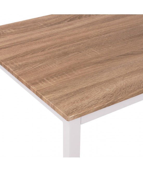 ΤΡΑΠΕΖΙ ΤΡΑΠΕΖΑΡΙΑΣ GOOSE HM9532.02 MDF SONAMA-ΛΕΥΚΟ ΜΕΤΑΛΛΟ 120X80Χ75Yεκ. ΤΡΑΠΕΖΙ ΤΡΑΠΕΖΑΡΙΑΣ GOOSE HM9532.02 MDF SONAMA-ΛΕΥΚΟ ΜΕΤΑΛΛΟ 120X80Χ75Yεκ.