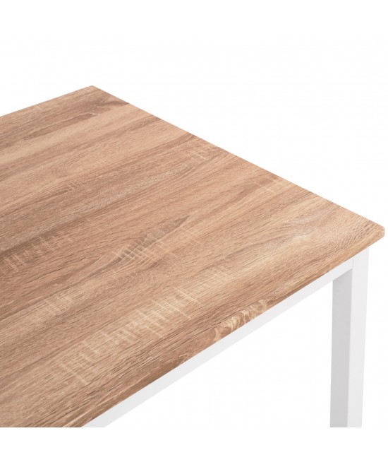ΤΡΑΠΕΖΙ ΤΡΑΠΕΖΑΡΙΑΣ GOOSE HM9532.02 MDF SONAMA-ΛΕΥΚΟ ΜΕΤΑΛΛΟ 120X80Χ75Yεκ. ΤΡΑΠΕΖΙ ΤΡΑΠΕΖΑΡΙΑΣ GOOSE HM9532.02 MDF SONAMA-ΛΕΥΚΟ ΜΕΤΑΛΛΟ 120X80Χ75Yεκ.