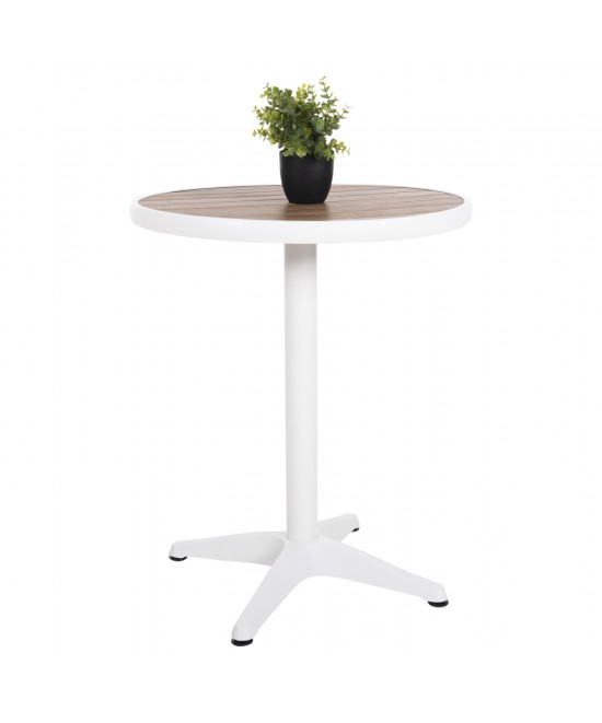 ΤΡΑΠΕΖΙ ΑΛΟΥΜΙΝΙΟΥ ΣΤΡΟΓΓΥΛΟ ALEXA HM6086.02 ΛΕΥΚΟ-POLYWOOD TOP ΦΥΣΙΚΟ Φ60x73Υεκ. ΤΡΑΠΕΖΙ ΑΛΟΥΜΙΝΙΟΥ ΣΤΡΟΓΓΥΛΟ ALEXA HM6086.02 ΛΕΥΚΟ-POLYWOOD TOP ΦΥΣΙΚΟ Φ60x73Υεκ.