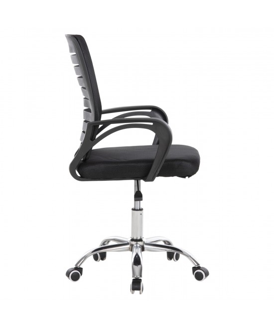 ΚΑΡΕΚΛΑ ΓΡΑΦΕΙΟΥ TRAIL2 HM1193 ΜΑΥΡΟ MESH-ΠΟΔΙ ΧΡΩΜΙΟΥ 62x59x120Yεκ.