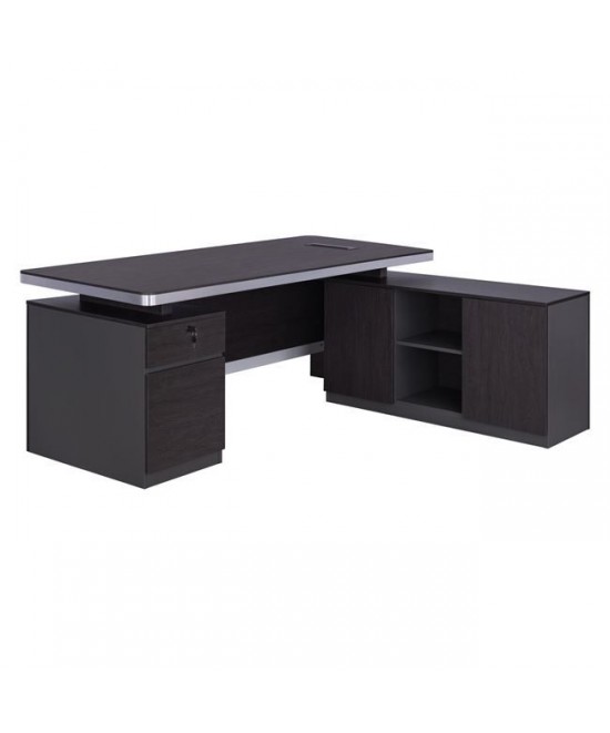 ΕΠΑΓΓΕΛΜΑΤΙΚΟ ΓΡΑΦΕΙΟ ΔΕΞΙΑ ΓΩΝΙΑ HM2092R ROSEWOOD 180X160X76Y εκ.