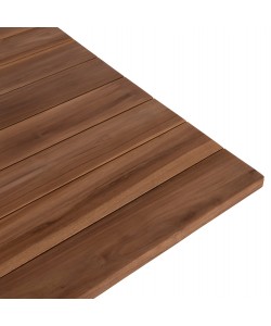 ΤΡΑΠΕΖΙ LEO HM9622.11 ΤΕΤΡΑΓΩΝΟ ΜΑΣΙΦ ΞΥΛΟ ΤΕΑΚ 80X80x75Υεκ.