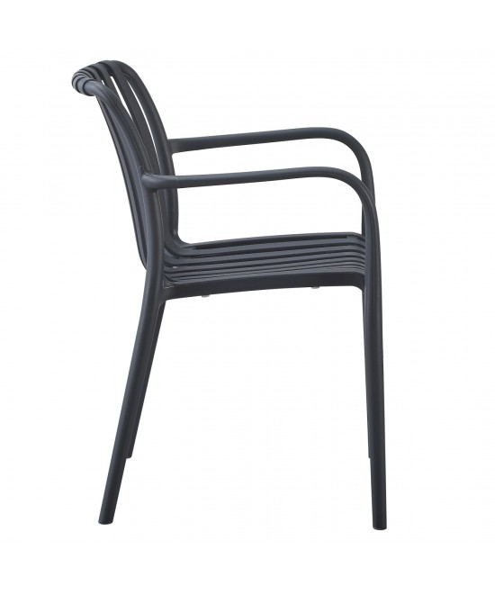 ΠΟΛΥΘΡΟΝΑ ΠΟΛΥΠΡΟΠΥΛΕΝΙΟΥ TIPPY HM5940.10 ΣΚΟΥΡΟ ΓΚΡΙ 55x55x81Υεκ.