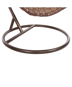 ΚΡΕΜΑΣΤΗ ΠΟΛΥΘΡΟΝΑ ΦΩΛΙΑ MILLIE HM5996.05 ΜΕΤΑΛΛΟ ΚΑΦΕ-ΣΥΝΘ.RATTAN ΚΑΦΕ Φ95x195Υεκ.