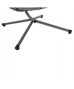 ΚΡΕΜΑΣΤΗ ΠΟΛΥΘΡΟΝΑ ΦΩΛΙΑ MILLIE HM5997.10 ΜΕΤΑΛΛΟ-ΣΥΝΘ.RATTAN ΓΚΡΙ 90x75x190Υεκ.