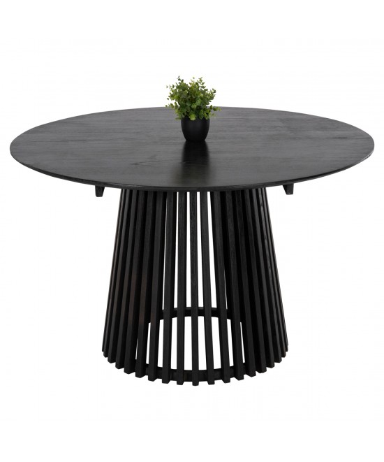 ΤΡΑΠΕΖΙ ΤΡΑΠΕΖΑΡΙΑΣ FRANTZ HM9388.12 ΜΑΣΙΦ MINDI ΞΥΛΟ ΣΕ ΜΑΥΡΟ Φ120X76,5Υεκ.