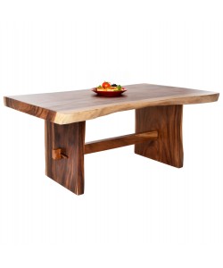 ΤΡΑΠΕΖΙ ΤΡΑΠΕΖΑΡΙΑΣ ULYSES HM9888 ΜΑΣΙΦ ΞΥΛΟ SUAR ΦΥΣΙΚΟ-TOP 9εκ 160x90x78Yεκ.