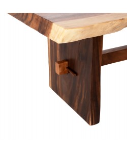 ΤΡΑΠΕΖΙ ΤΡΑΠΕΖΑΡΙΑΣ ULYSES HM9888 ΜΑΣΙΦ ΞΥΛΟ SUAR ΦΥΣΙΚΟ-TOP 9εκ 160x90x78Yεκ.