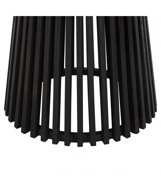 ΤΡΑΠΕΖΙ ΤΡΑΠΕΖΑΡΙΑΣ FRANTZ HM9457.12 ΜΑΣΙΦ MINDI ΞΥΛΟ ΣΕ ΜΑΥΡΟ Φ150x75Υεκ