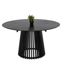 ΤΡΑΠΕΖΙ ΤΡΑΠΕΖΑΡΙΑΣ FRANTZ HM9457.12 ΜΑΣΙΦ MINDI ΞΥΛΟ ΣΕ ΜΑΥΡΟ Φ150x75Υεκ