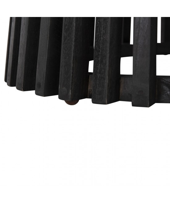 ΤΡΑΠΕΖΙ ΤΡΑΠΕΖΑΡΙΑΣ FRANTZ HM9457.12 ΜΑΣΙΦ MINDI ΞΥΛΟ ΣΕ ΜΑΥΡΟ Φ150x75Υεκ