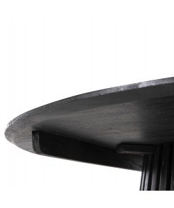 ΤΡΑΠΕΖΙ ΤΡΑΠΕΖΑΡΙΑΣ FRANTZ HM9457.12 ΜΑΣΙΦ MINDI ΞΥΛΟ ΣΕ ΜΑΥΡΟ Φ150x75Υεκ