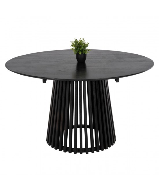 ΤΡΑΠΕΖΙ ΤΡΑΠΕΖΑΡΙΑΣ FRANTZ HM9457.12 ΜΑΣΙΦ MINDI ΞΥΛΟ ΣΕ ΜΑΥΡΟ Φ150x75Υεκ