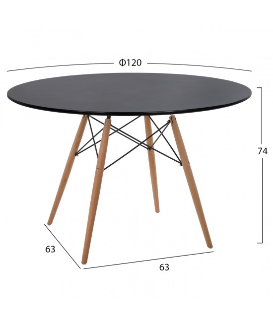 ΤΡΑΠΕΖΙ MINIMAL ΣΤΡΟΓΓΥΛΟ HM8454.02 MDF ΣΕ ΜΑΥΡΟ-ΠΟΔΙΑ ΟΞΙΑΣ ΣΕ ΦΥΣΙΚΟ Φ120Χ74Υεκ. ΤΡΑΠΕΖΙ MINIMAL ΣΤΡΟΓΓΥΛΟ HM8454.02 MDF ΣΕ ΜΑΥΡΟ-ΠΟΔΙΑ ΟΞΙΑΣ ΣΕ ΦΥΣΙΚΟ Φ120Χ74Υεκ.