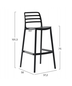 ΣΚΑΜΠΟ BAR ΠΟΛΥΠΡΟΠΥΛΕΝΙΟΥ SNOD HM6099.02 ΜΑΥΡΟ 37,2x50x101,5Υεκ. ΣΚΑΜΠΟ BAR ΠΟΛΥΠΡΟΠΥΛΕΝΙΟΥ SNOD HM6099.02 ΜΑΥΡΟ 37,2x50x101,5Υεκ.