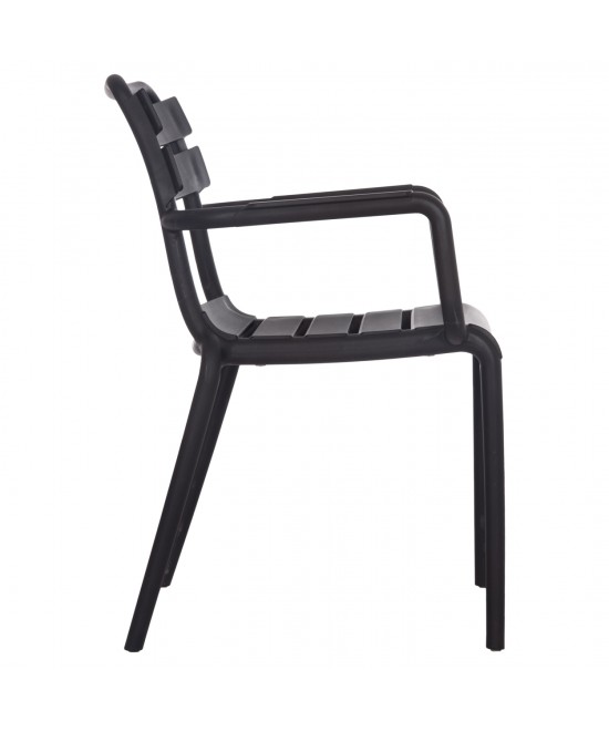 ΠΟΛΥΘΡΟΝΑ ΠΟΛΥΠΡΟΠΥΛΕΝΙΟΥ PHILLY HM6123.02 ΜΑΥΡΟ 58.5x49x83.5Υεκ.