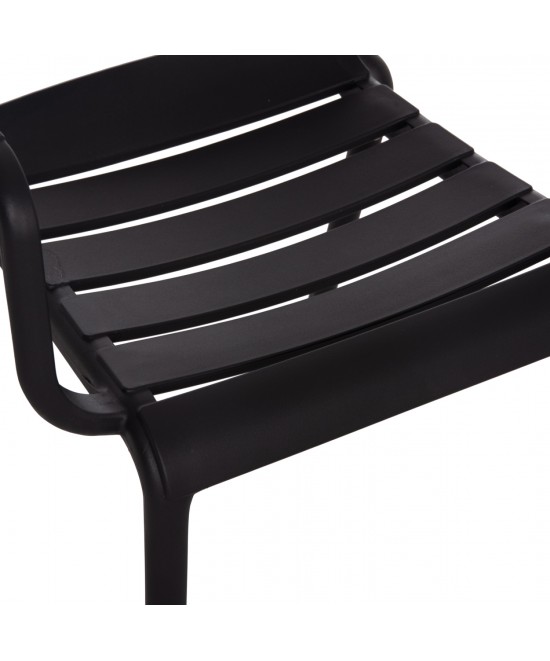 ΠΟΛΥΘΡΟΝΑ ΠΟΛΥΠΡΟΠΥΛΕΝΙΟΥ PHILLY HM6123.02 ΜΑΥΡΟ 58.5x49x83.5Υεκ.