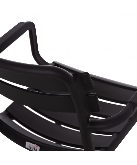 ΠΟΛΥΘΡΟΝΑ ΠΟΛΥΠΡΟΠΥΛΕΝΙΟΥ PHILLY HM6123.02 ΜΑΥΡΟ 58.5x49x83.5Υεκ.